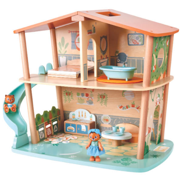 Căsuță pentru păpuși Hape Tigers Jungle House poopsie E3412  3+ photo 1
