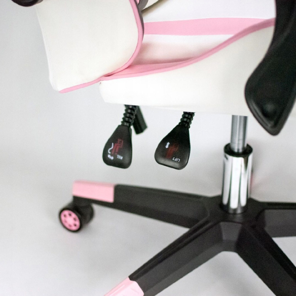Scaun Gaming Jumi Aragon CM-880627 Pink White  photo 5