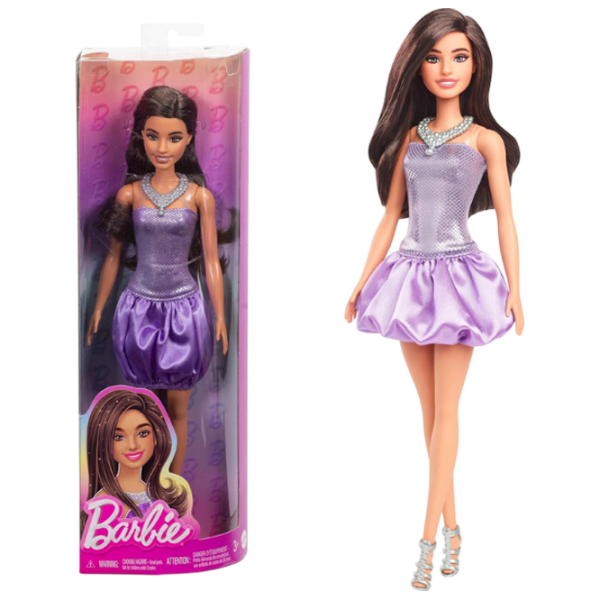 Păpușă Barbie Fashionista in a purple dress model HYT92 3+ photo 5