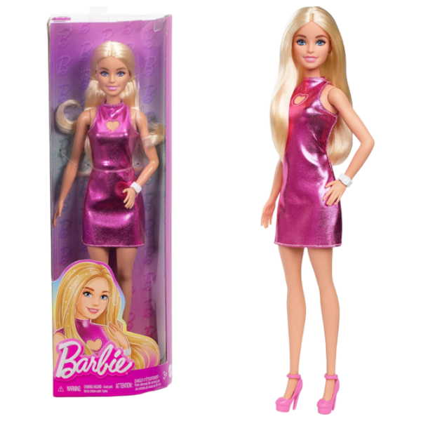 Păpușă Barbie Fashionista in a mini pink dress model HYT88 3+ photo 6