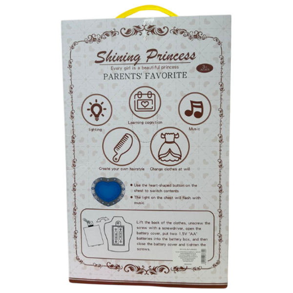 Păpușă Essa Toys Shining Princess bebeluș YL005-B2 3+ photo 3