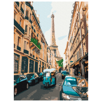Pictură pe numere BrushMe Paris turistic RBS52329FC 40 x 30 cm, Pânză