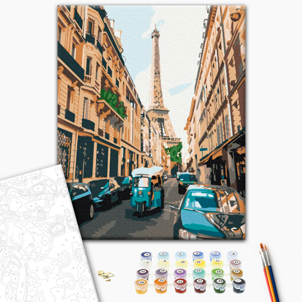 Pictură pe numere BrushMe Paris turistic RBS52329FC 40 x 30 cm, Pânză photo 2