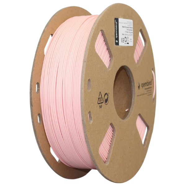 Филамент Gembird 3DP-PLA-01-MTP Matte Pink  photo 1