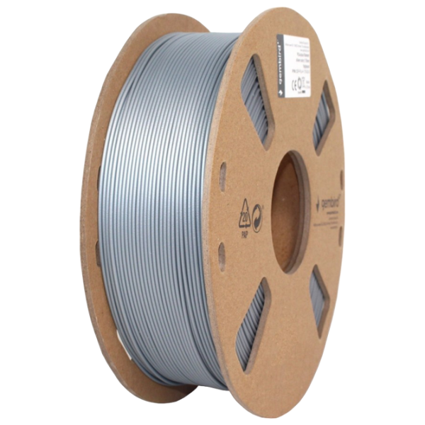 Филамент Gembird 3DP-PLA1.75-01-S Серебряный  photo 1