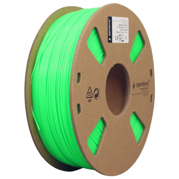 Filament Gembird 3DP-ABS1.75-01-G Green  photo 1
