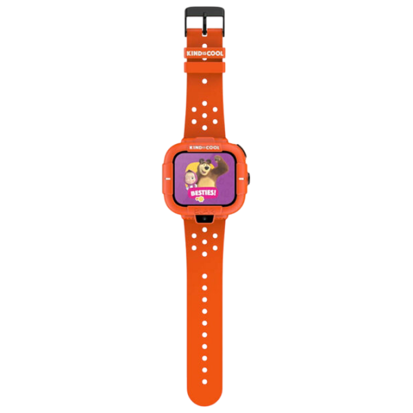 Детские часы Elari KidPhone Masha&Bear Оранжевый 1.76", 320 x 380 photo 4