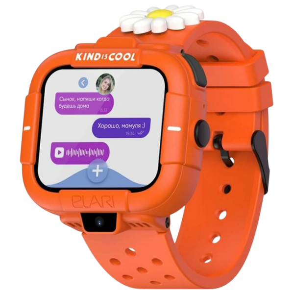 Детские часы Elari KidPhone Masha&Bear Оранжевый 1.76", 320 x 380 photo 6