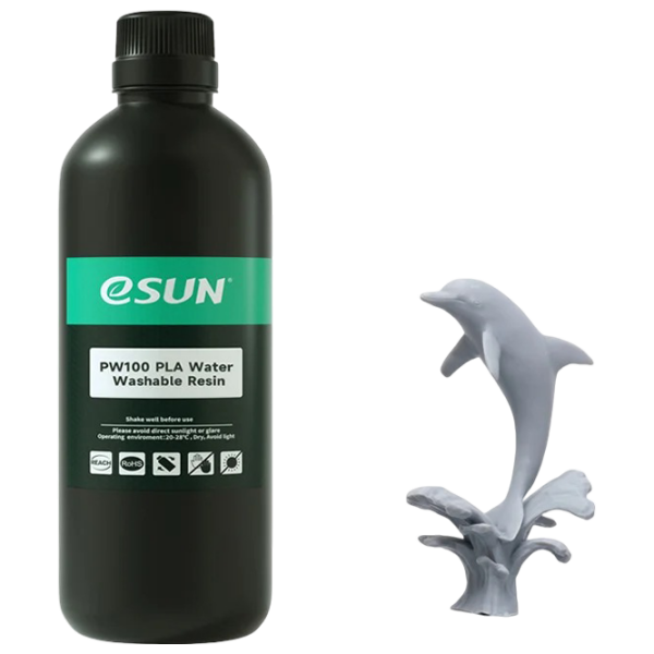 Фотополимер Esun Water Washable Resin Grey  photo 1