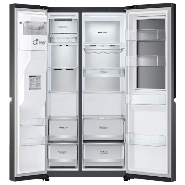 Frigider LG GSXV90MCDE Black 416l / No Frost, 249l / No Frost, E photo 4