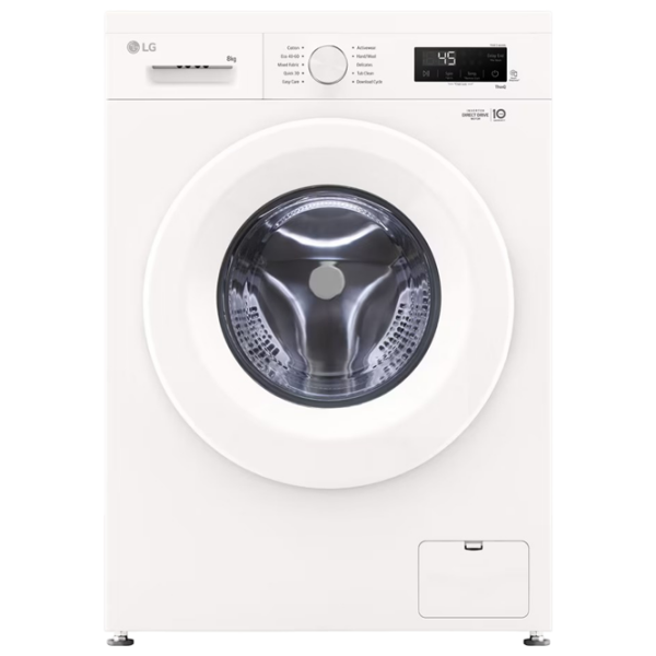 Mașină de spălat LG F4X1008NWH White 8 kg, 1400 rpm, A photo 1