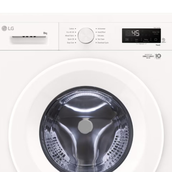 Mașină de spălat LG F4X1008NWH White 8 kg, 1400 rpm, A photo 10
