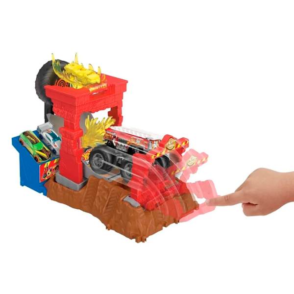 Интерактивная игрушка Hot Wheels Monster Trucks Arena Smashers HNB87 Красный Для детей, 4+ photo 2