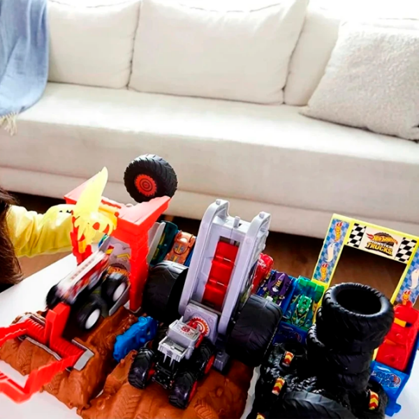 Интерактивная игрушка Hot Wheels Monster Trucks Arena Smashers HNB87 Красный Для детей, 4+ photo 4
