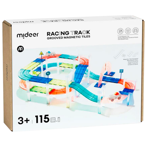 Авто-треки Mideer Grooved Magnetic Tiles MD6395
Разноцветный
Разноцветный  photo 1
