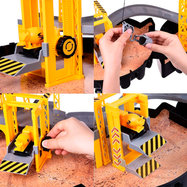 Интерактивная игрушка Wenyi Wheel Garage Track Station WY205 Желтый Для детей, 3+ photo 5
