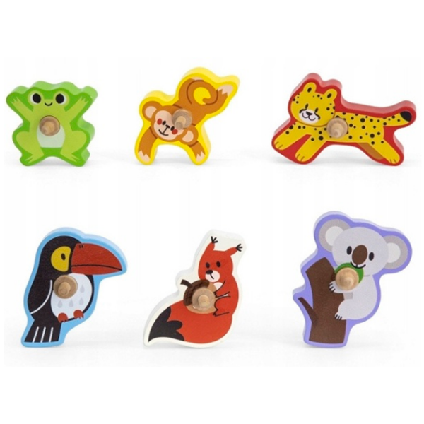 Интерактивная игрушка VIGA Jungle Slider 44671 Коричневый Для детей, 3+ photo 2