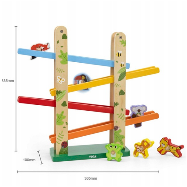 Интерактивная игрушка VIGA Jungle Slider 44671 Коричневый Для детей, 3+ photo 6