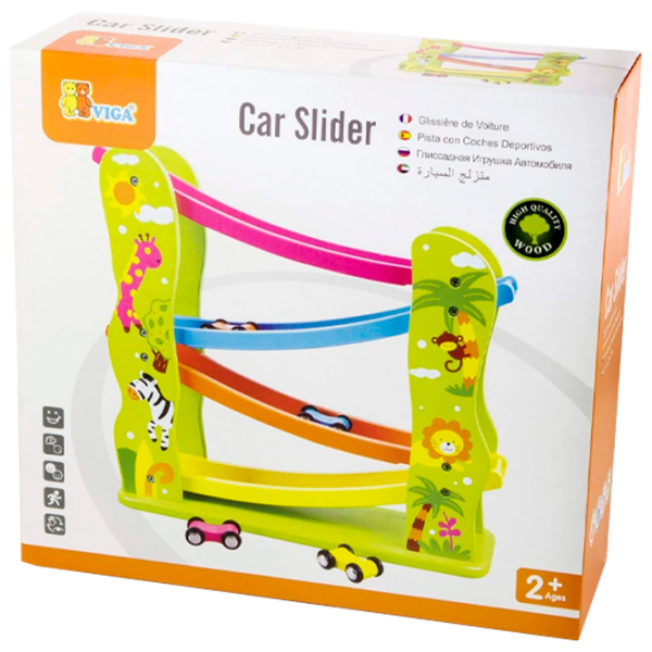 Интерактивная игрушка VIGA Car Slider 59610 Коричневый Для детей, 2+ photo 1