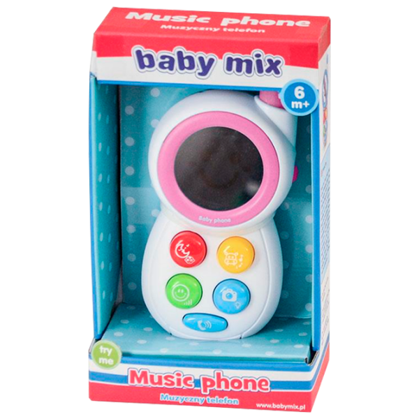 Jucărie interactivă Alexis Baby Mix Music Phone HS-0513 Pink Pentru copii, 6 luni photo 1