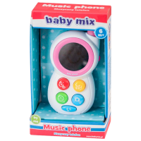 Интерактивная игрушка Alexis Baby Mix Music Phone HS-0513 Розовый Для детей, 6 месяцев 
