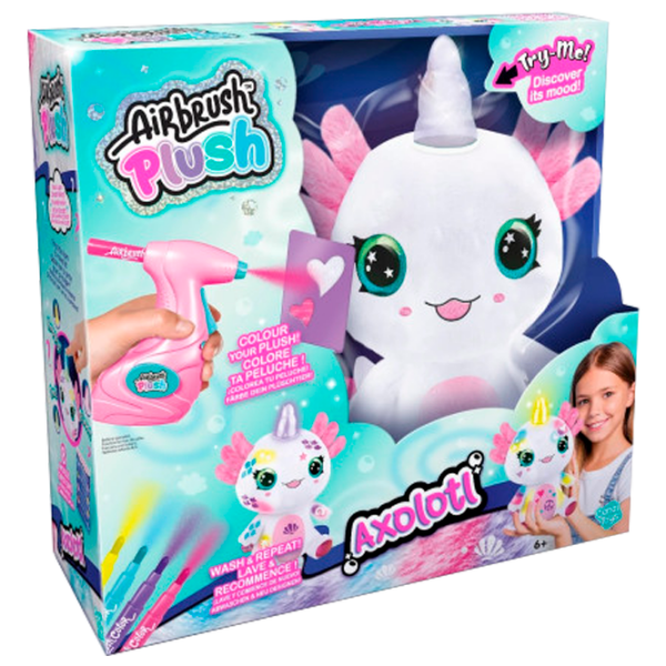 Креативный набор Canal Toys Airbrush Plush Axolotlcorn AIR049 Белый Для детей, 6+ photo 1