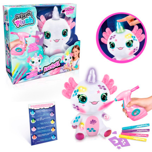 Креативный набор Canal Toys Airbrush Plush Axolotlcorn AIR049 Белый Для детей, 6+ photo 2
