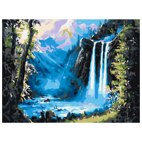 Pictură pe numere BrushMe Farmecul naturii RBS52240FC 40 x 30 cm, Pânză