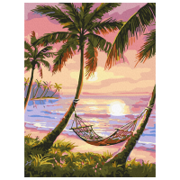 Pictură pe numere BrushMe Colț de paradis RBS4821FC 40 x 30 cm, Pânză