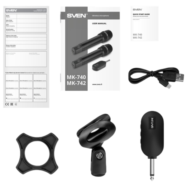 Microfon Sven MK-740 Black  photo 7