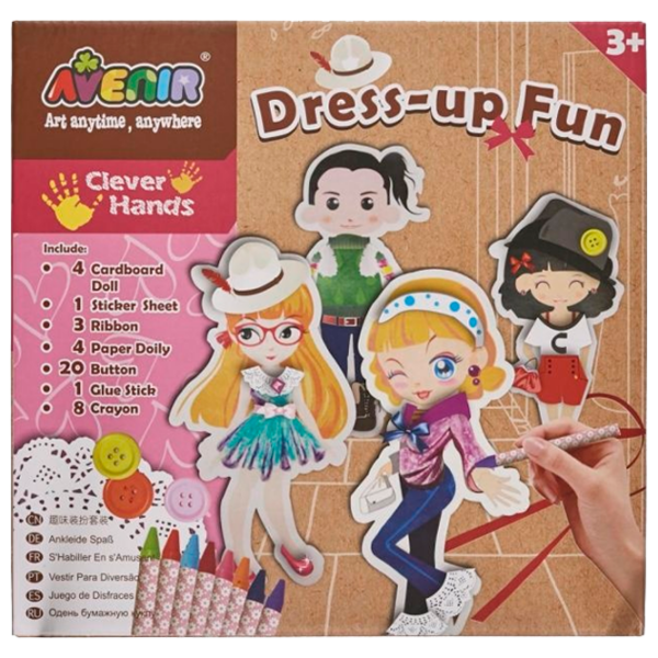 Set de creație Avenir Art anytime, anywhere Dress-up Fun MKCH1017 Brown Pentru fetițe, 3+ photo 1