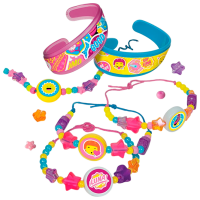 Set de creație Clementoni Fun Bracelets 15160 Pink Pentru fetițe, 7+