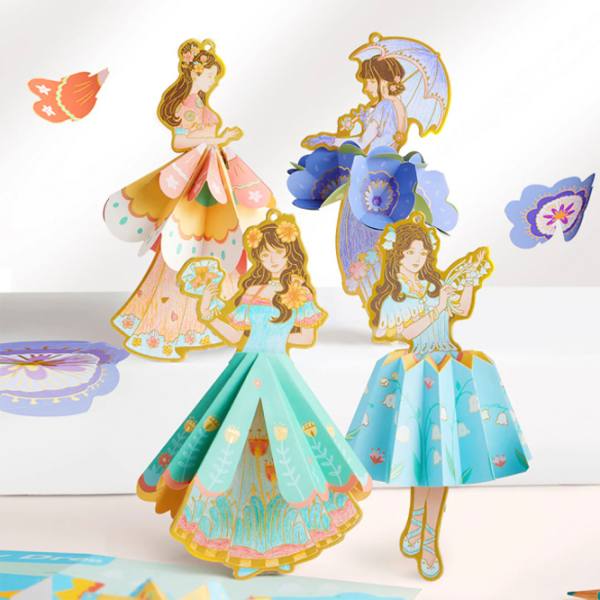 Set de creație Mideer Paper Craft My Fashion Showcase MD2241 Pink Pentru fetițe, 6+ photo 2
