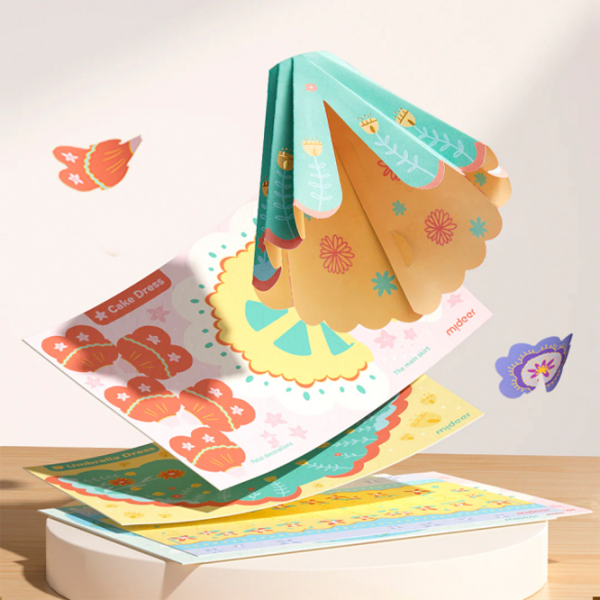 Set de creație Mideer Paper Craft My Fashion Showcase MD2241 Pink Pentru fetițe, 6+ photo 4