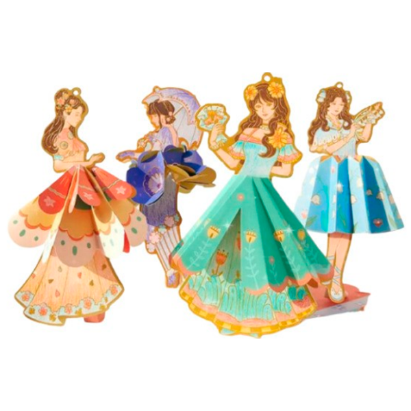 Set de creație Mideer Paper Craft My Fashion Showcase MD2241 Pink Pentru fetițe, 6+ photo 7
