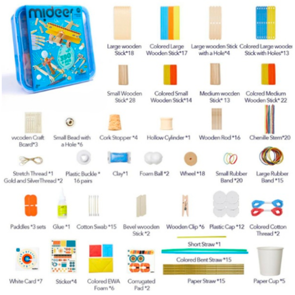 Креативный набор Mideer Invention Toy Set Institute for Advanced Research MD3381 Синий Для детей, 8+ photo 6