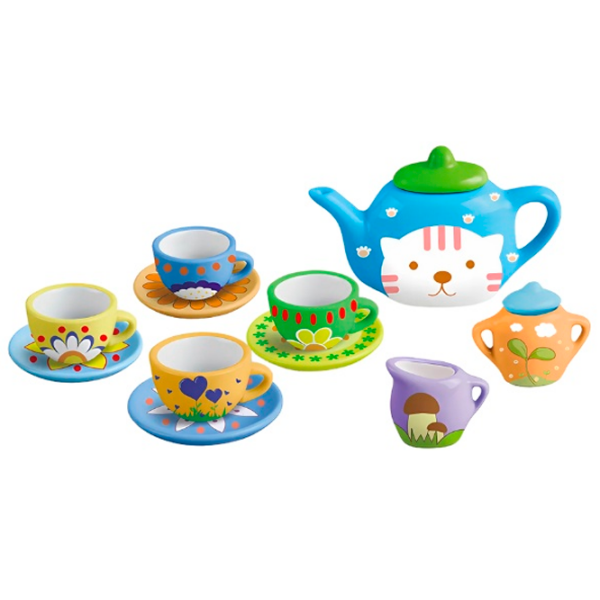 Креативный набор Essa Toys Painted Art Tea set 555-DIY001 Разноцветный Для детей, 3+ photo 1