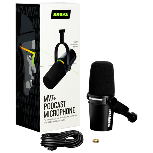 Microfon Shure MV7+ Black  photo 5