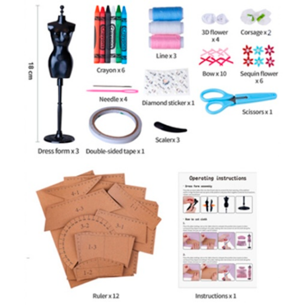 Set de creație Essa Toys Fashion Studio Stitch 008-F Pink Pentru fetițe, 8+ photo 3