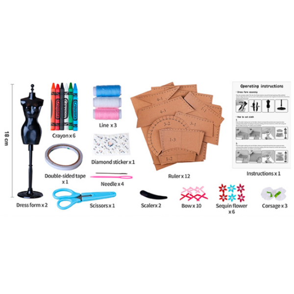 Креативный набор Essa Toys Fashion Tailor 009-C Разноцветный Для девочек, 8+ photo 4