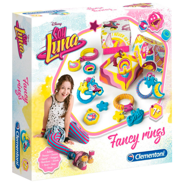 Set de creație Clementoni Soy Luna Fancy Ring 15169 Yellow Pentru copii, 7+ photo 1