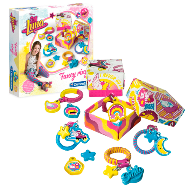 Set de creație Clementoni Soy Luna Fancy Ring 15169 Yellow Pentru copii, 7+ photo 2