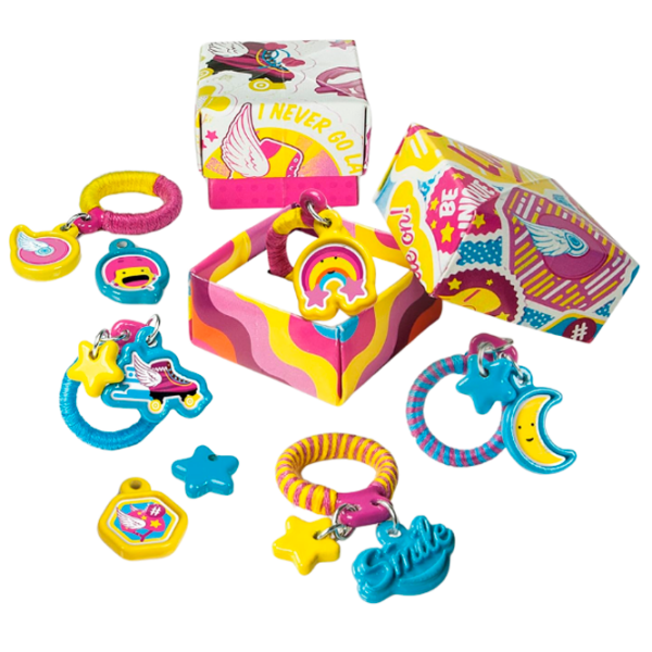 Set de creație Clementoni Soy Luna Fancy Ring 15169 Yellow Pentru copii, 7+ photo 3