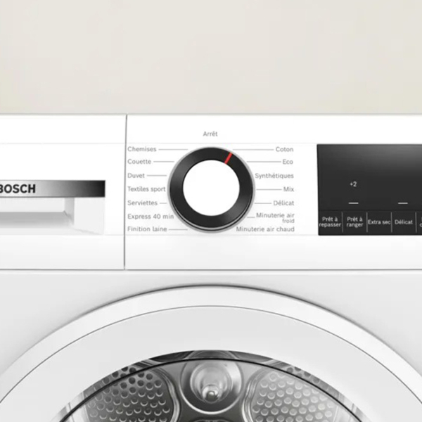 Mașină de uscat rufe Bosch WQG1420DFR White 9 kg, A++ photo 3