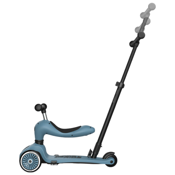Trotinetă pentru copii cu trei roți Scoot and Ride Highwaykick 1 Push and Go () Blue 1 an, 50 kg, Din PU photo 4