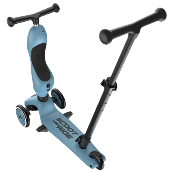 Trotinetă pentru copii cu trei roți Scoot and Ride Highwaykick 1 Push and Go () Blue 1 an, 50 kg, Din PU photo 9