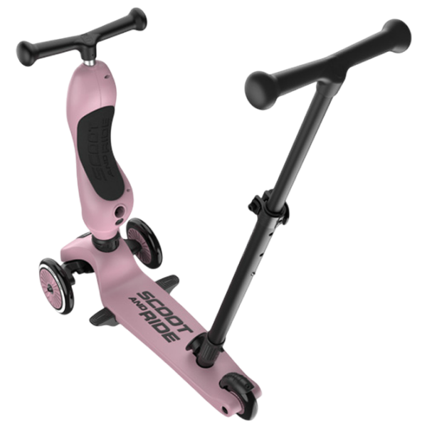 Trotinetă pentru copii cu trei roți Scoot and Ride Highwaykick 1 Push and Go () Pink 1 an, 50 kg, Din PU photo 8