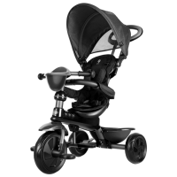 Triciclu Qplay Cosy Black  Oțel / Pentru copii