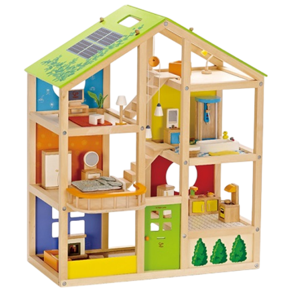 Căsuță pentru păpuși Hape All Season House accesorii pentru păpuși E3401 3+ photo 6
