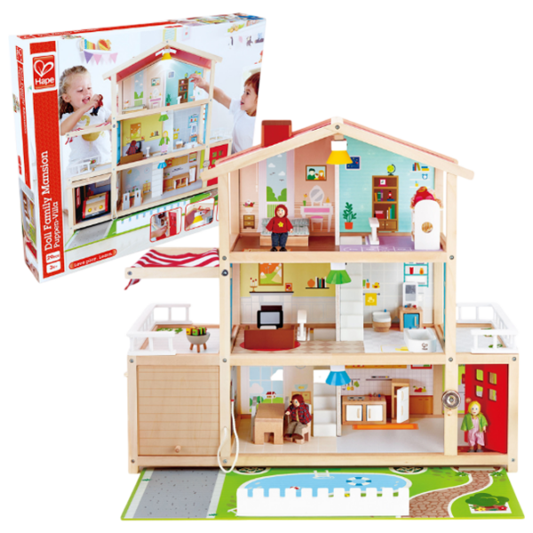 Căsuță pentru păpuși Hape Family Residence accesorii pentru păpuși E3405 3+ photo 1